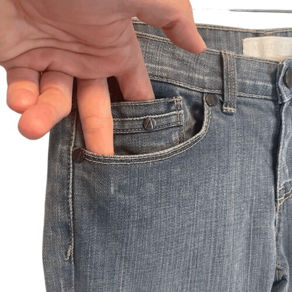 ARISTOCRAT Premium Denim Low Rise Bootcut Jeans Stretch USA Made Size 27 - Picture 4 of 12